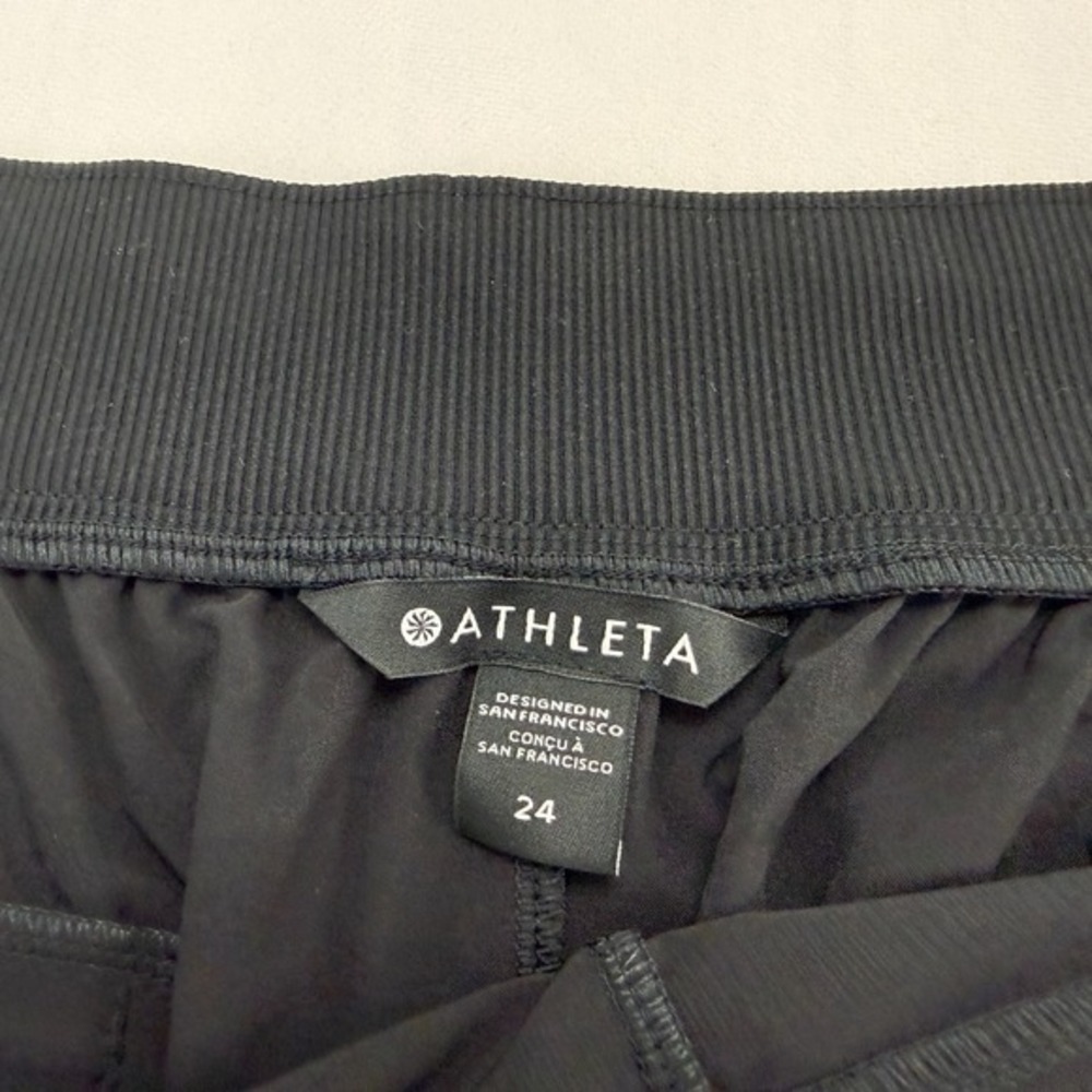Athleta NWT Brooklyn Ankle Pant Black Plus Sz 24 Pull On Active Lightweight City - Picture 10 of 16